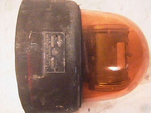 Emergency vehicle amber warning light j.w. speaker