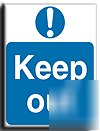 Keep out sign-adh.vinyl-200X250MM(ma-004-ae)