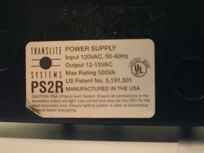 Translite PS2R (500 watt) power supply