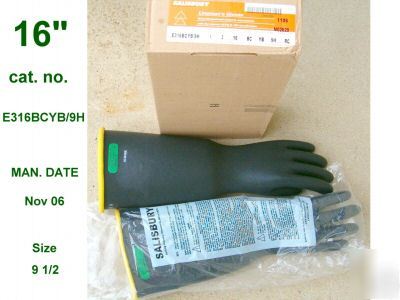 New salisbury lineman's gloves sz 9H length 16 