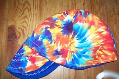 Tie dye welders hat hats cap caps welding biker