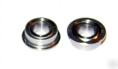 (4) MF63-zz flanged ball bearings, MR63, 3X6 mm abec-3