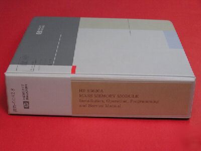 Agilent 85620A inst., ops. & programming service manual