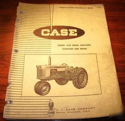 Case 630 series tractor parts catalog book manual