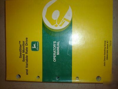 John deere seed star planter monitor operators manual