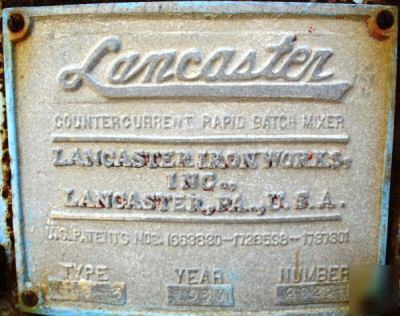 Lancaster mixer: sn 2023. type EMG3. (1479-01)