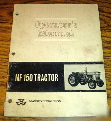 Massey ferguson 150 tractor operators manual mf