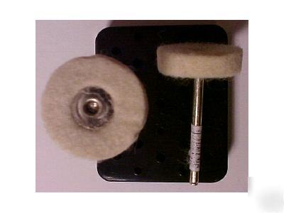 1 dozen 1 inch felt buffing wheels, for rotary tools