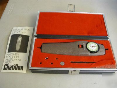 Chatillon dpp dial push pull force gauge 5KG. x .5 ex.