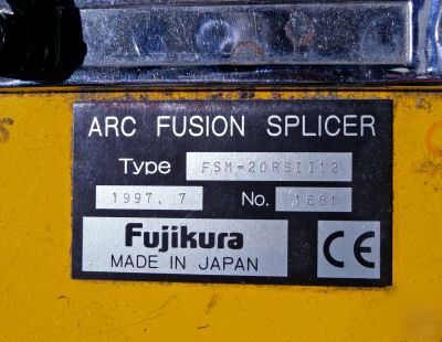Fujikura fusion splicer fsm-20RSII 12 fsm-20RS FSM20RS