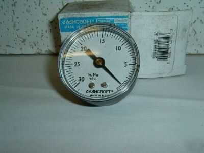 Gauge ashcroft 30/0 hg vac 2