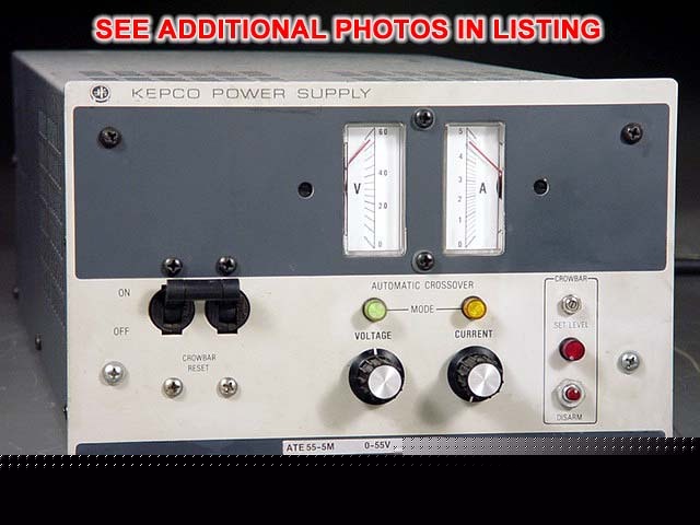 Kepco 0-55V@ 0-5A regulated metered dc lab power supply