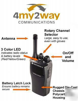 Motorola CP200 portable uhf 4W 4CH 403-440 mhz