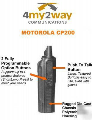 Motorola CP200 portable uhf 4W 4CH 403-440 mhz
