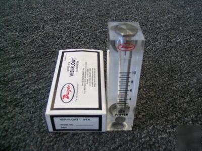 New dwyer flow meter, 2-10 gph, #vfa-42-ss, 