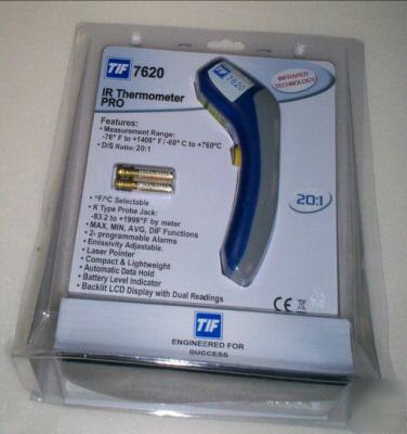 New tif 7620 ir infrared thermometer pro in box