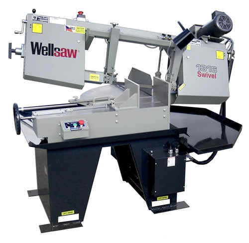 New wellsaw 1316S swivel miter head bandsaw free ship