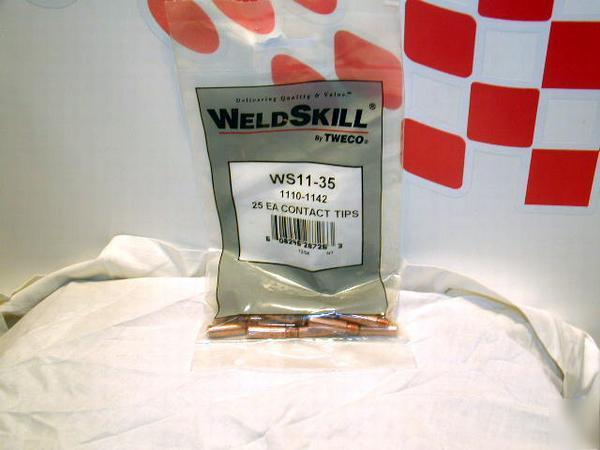 Tweco weldskill ws 11-35 contact tips pkg/25 buysafe