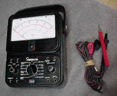 Working simpson 260 series 6 analog multimeter.