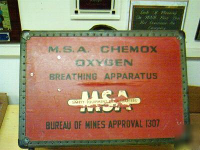  msa chemox oxygen breathing apperatus