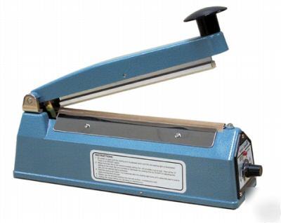 8 inch thermal impulse heat sealer w/cutter