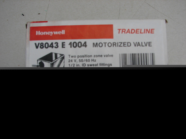 Honeywell tradeline motorized valve