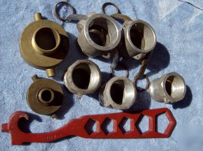 Lot hydrant/irrigation/hose's couplings,fittings,wrench