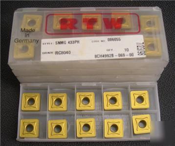 10 rtw snmg 433 ph RC8040 carbide turning inserts