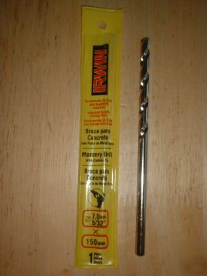 7MM x 150MM irwin masonry drill bit (9/32 inch)