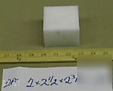 Acetal delrin virgin white 2 X2.5 X2.75