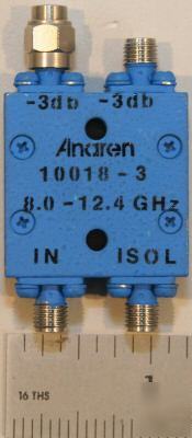 Anaren 90Âº hybrid coupler 8.0-12.4 ghz model 10018-3