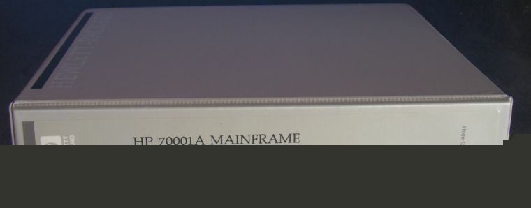 Hp 70001A mainframe service manual