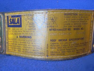 Removable/reusable roof anchor