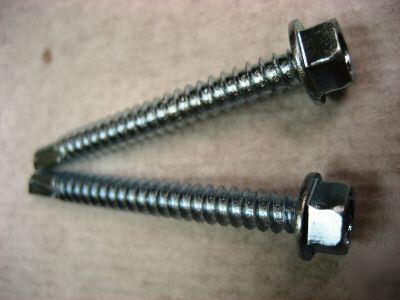 10 x 3/4 hex washer head tek self drill screws 100PK