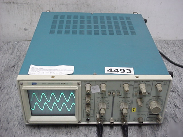 Parameters oscilloscope 5502 20 mhz *faulty*