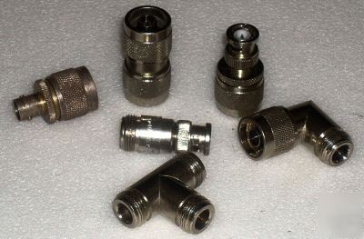 6 each type n to bnc adapters as shown in photo