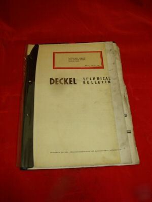 Deckel three-dimensional pantograph model gk -21 nice 
