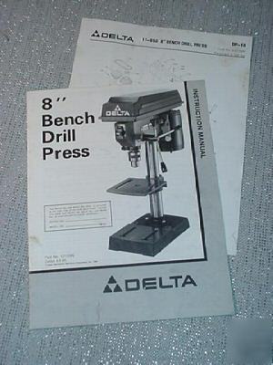 Delta mfg. instructions/parts list 8