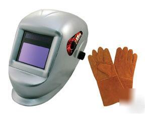 Deluxe solar auto-darkening welding helmet / ast-8077SE