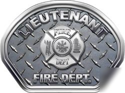 Fire helmet face decal 49 reflective lieutenant dp