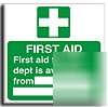 First aid avail.from ..sign-a.vinyl-200X200MM(sa-027-ad