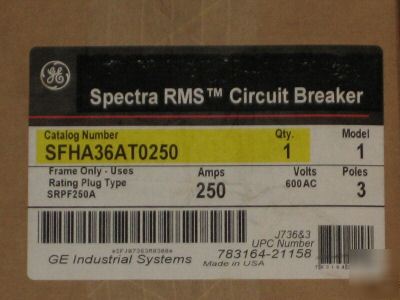 Ge spectra rms circuit breaker, cat# SFHA36AT0250