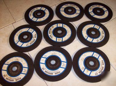 Industrial abrasive grinding wheels 9 each 7 inch size 