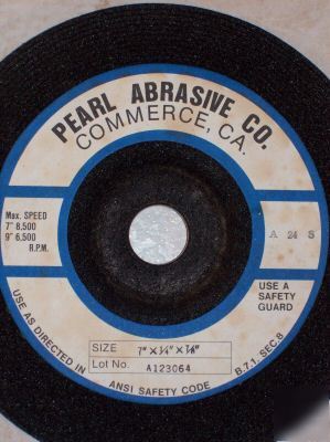 Industrial abrasive grinding wheels 9 each 7 inch size 