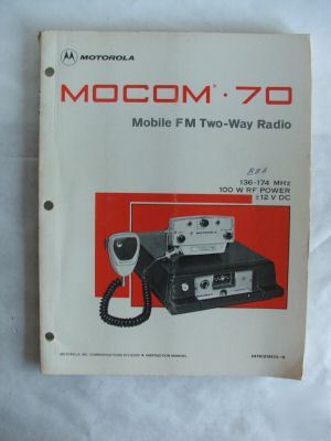 Motorola mocom 70 vhf mobile radio manual 68P81018E35-o