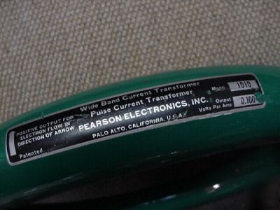 Pearson 1010 wide band pulse current transformer