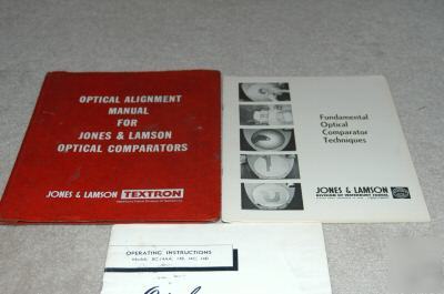 Various jones & lamson comparator catalogs