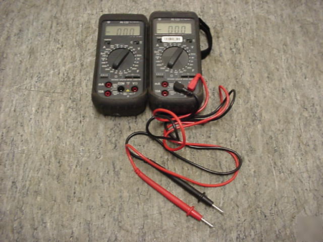 2 x priority electronics PE122 digital multimeters