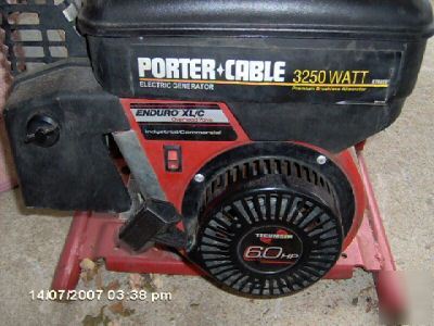 3250 watt gas generator 6.0 hp with recoil start