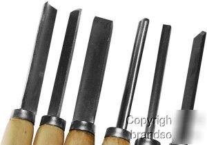 8 pc wood lathe gouge turning tool woodworking set